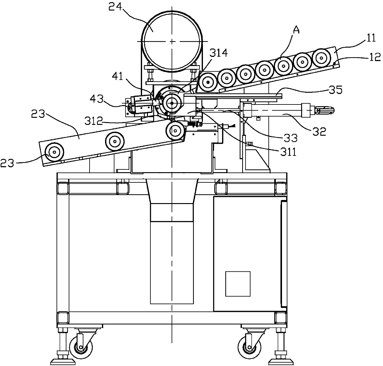 Automatic rotor chamfering machine