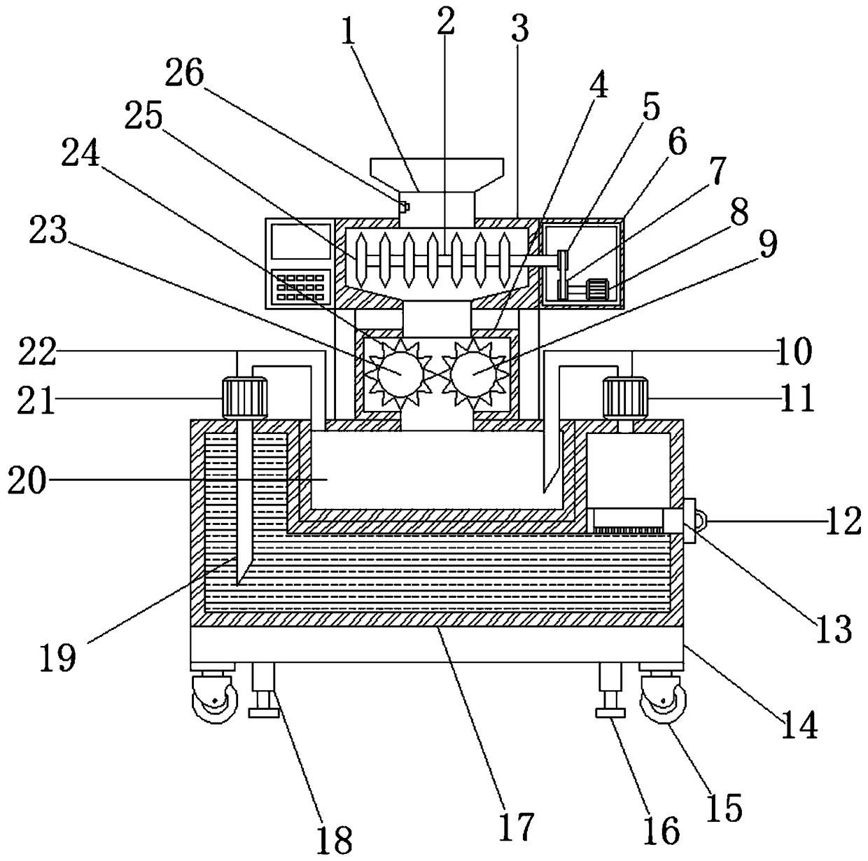 Paper shredder with good safety performance and for artistic pattern designing