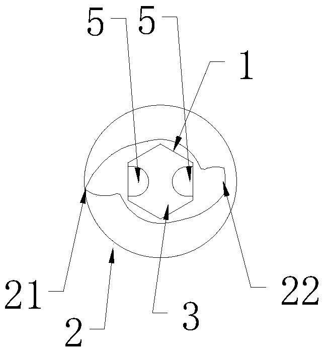 A anchor with wire and its handle