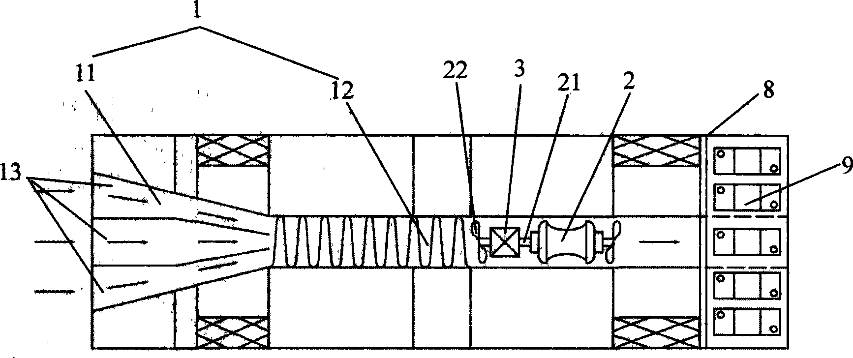 Wind power generation energy-saving apparatus of vehicle