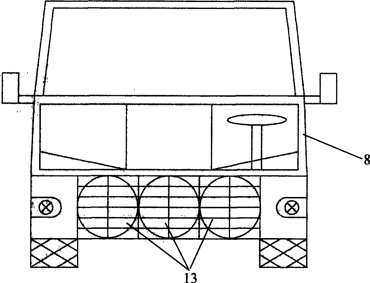 Wind power generation energy-saving apparatus of vehicle