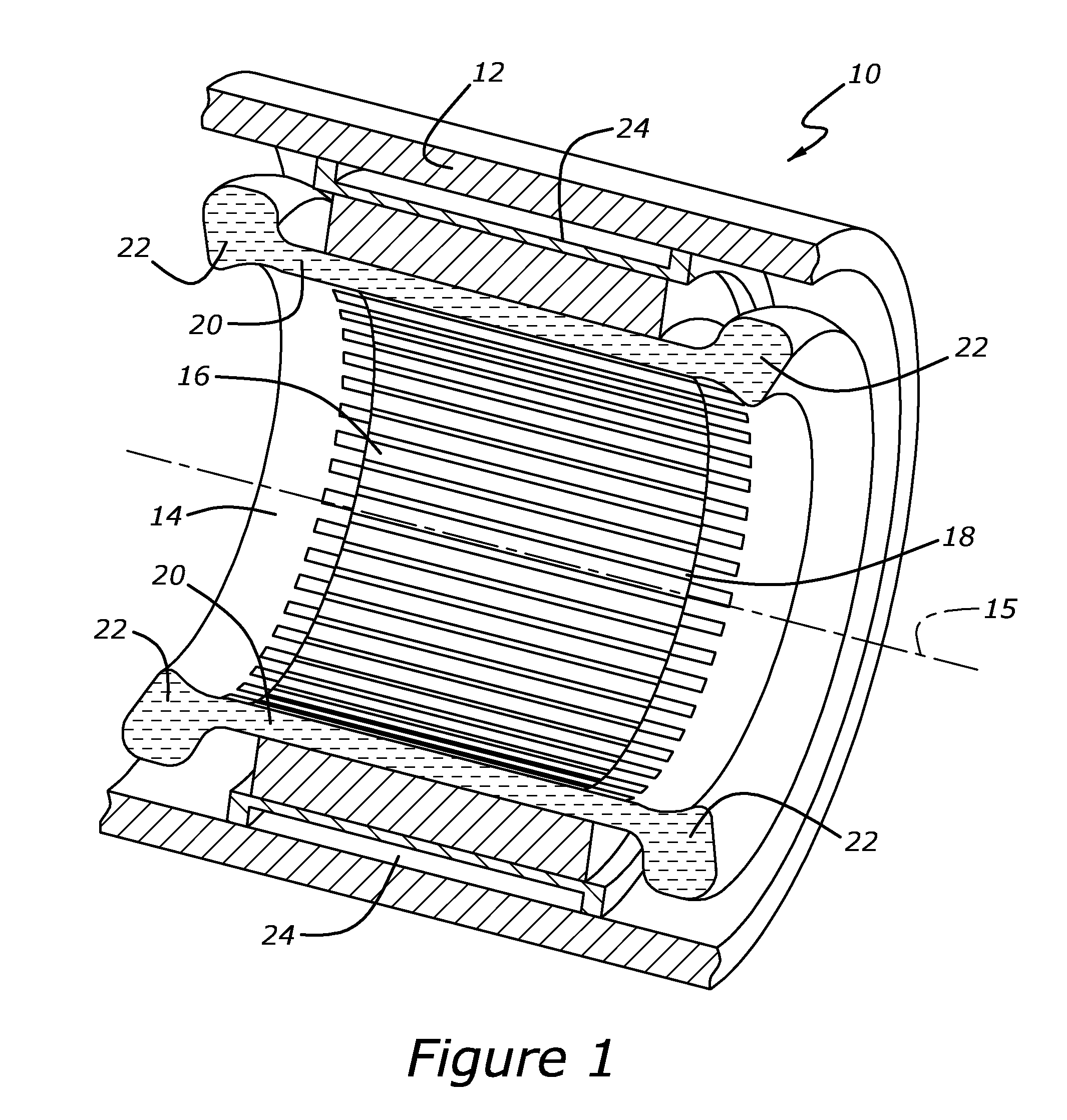 Electric motor with liquid-cooled end windings