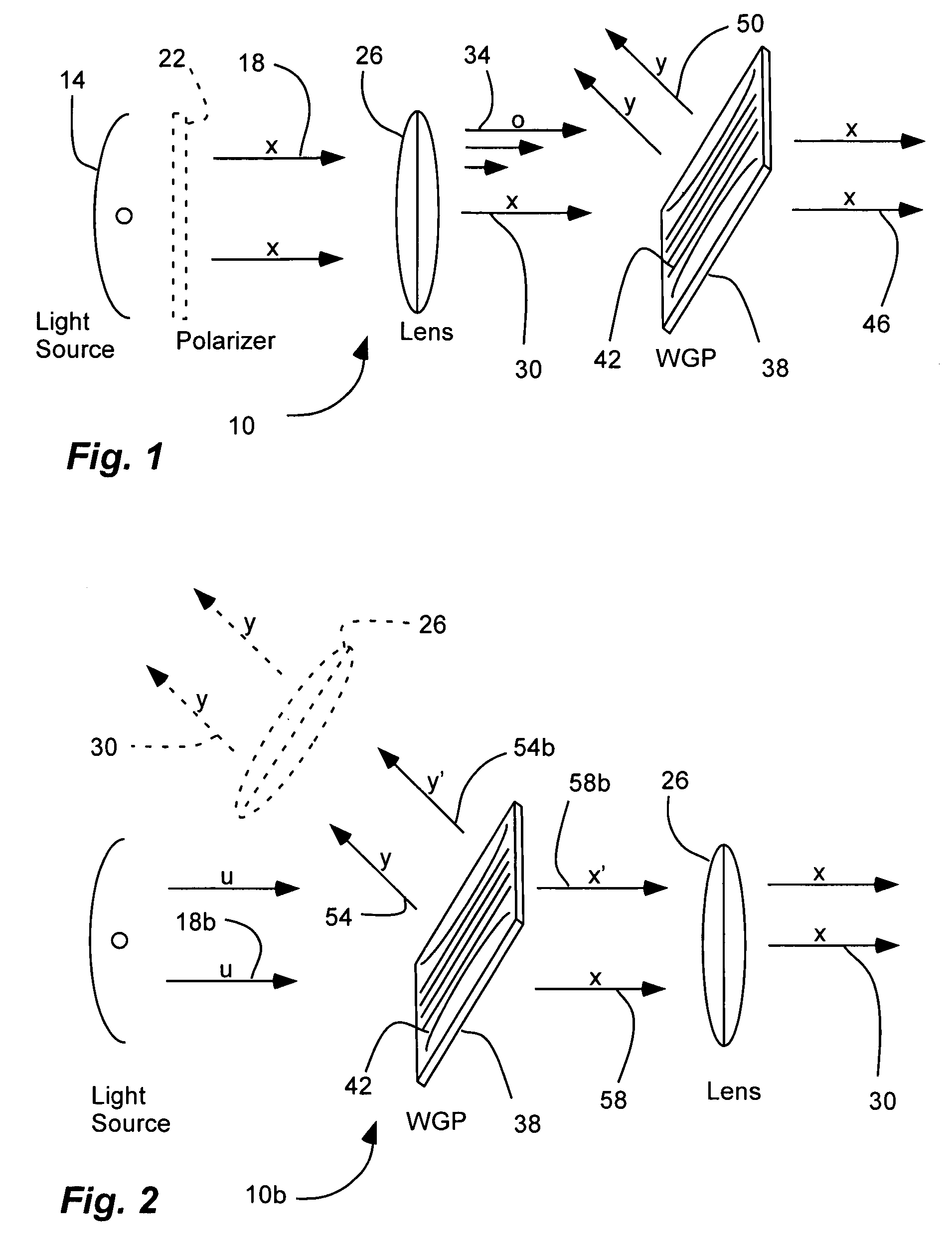 Method and apparatus for correcting a visible light beam using a wire-grid polarizer