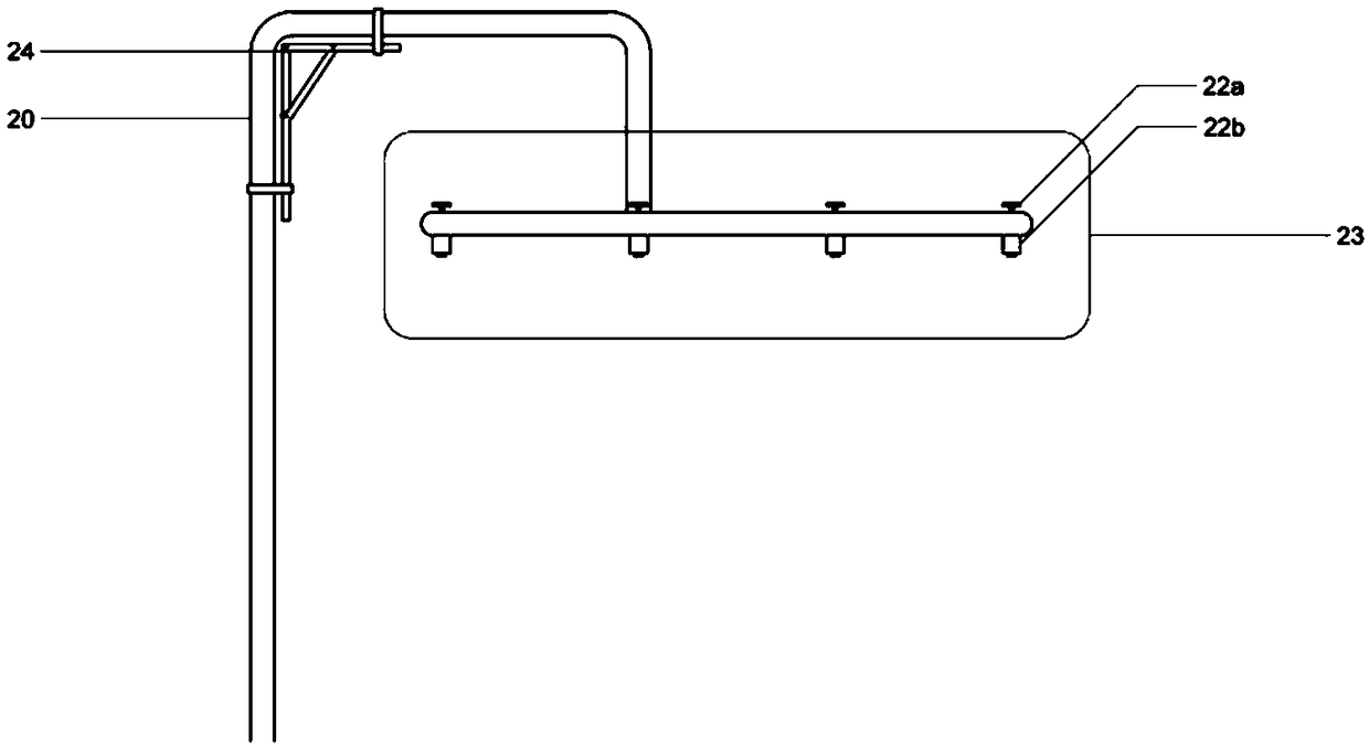 Testing device for roof greening rainwater detention storage performance of sloping roof and testing method