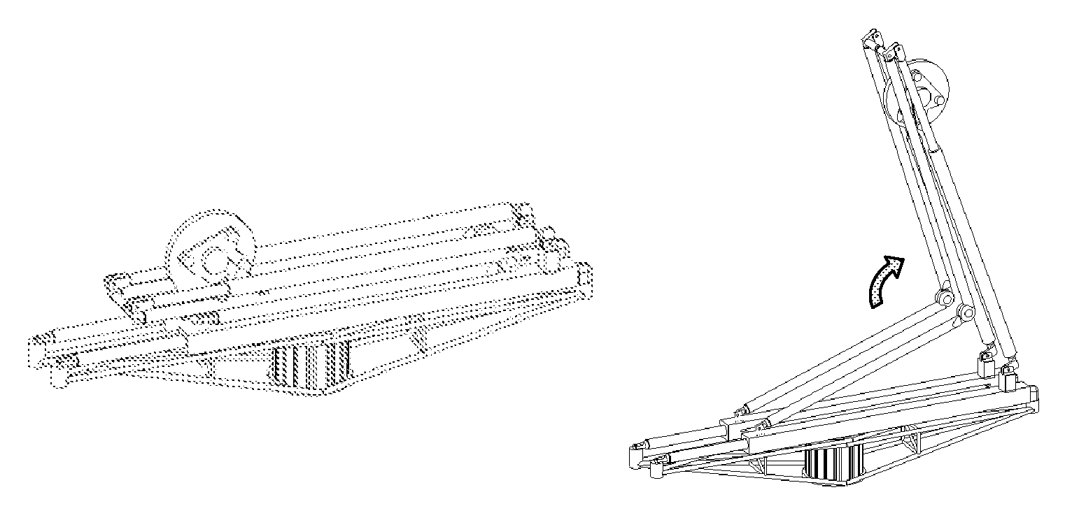 Deployable telescope having a thin-film mirror and metering structure