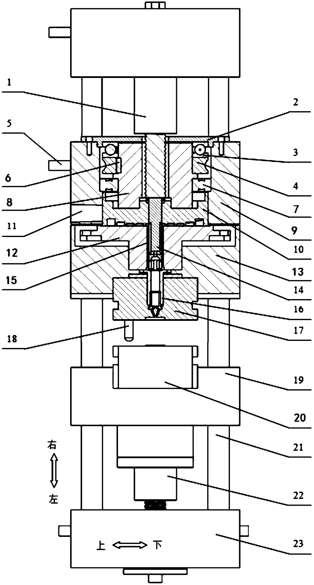 Injection and plasticizing coaxial micro-injection molding machine