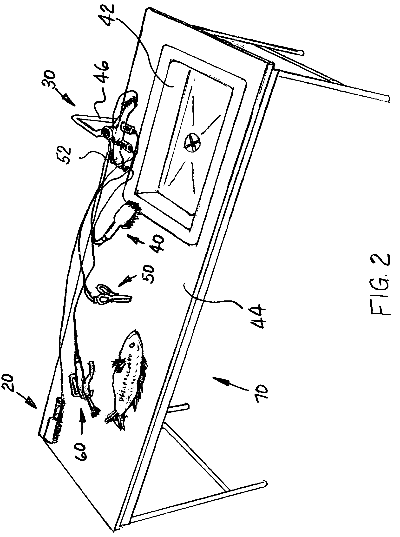 Fish cleaning apparatus