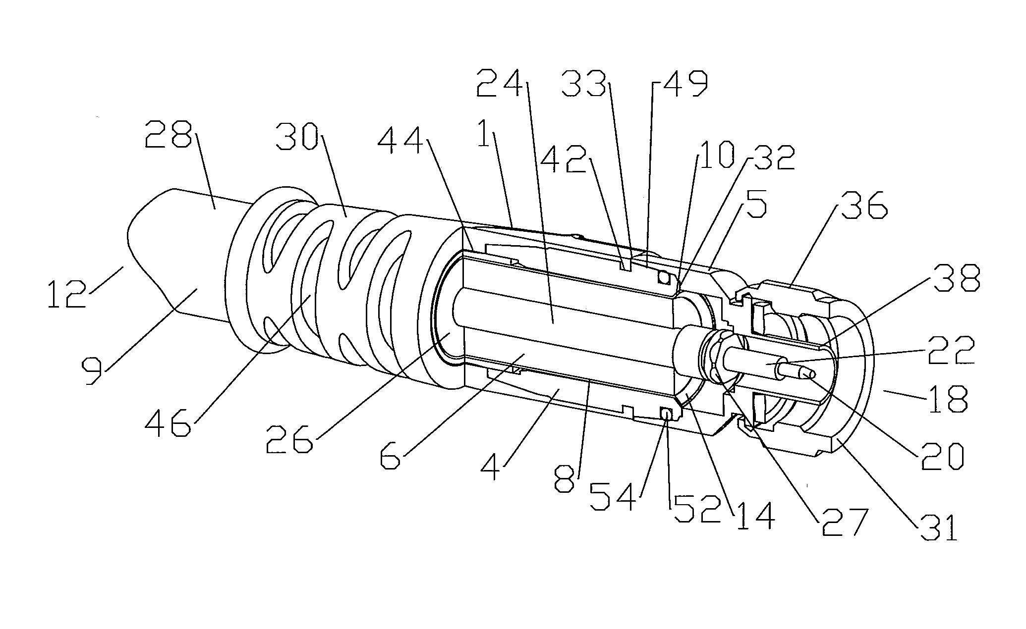 Connector And Coaxial Cable With Molecular Bond Interconnection