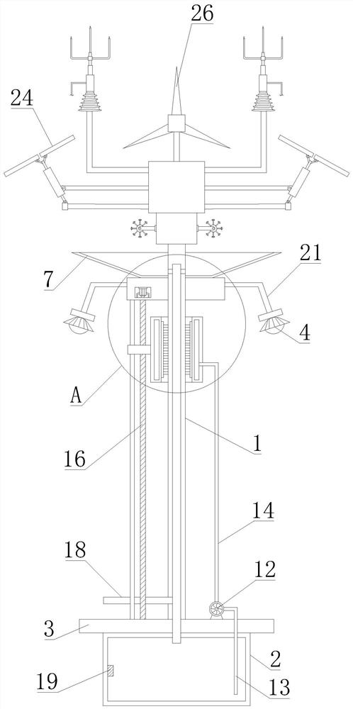 Multifunctional intelligent new energy lighting street lamp