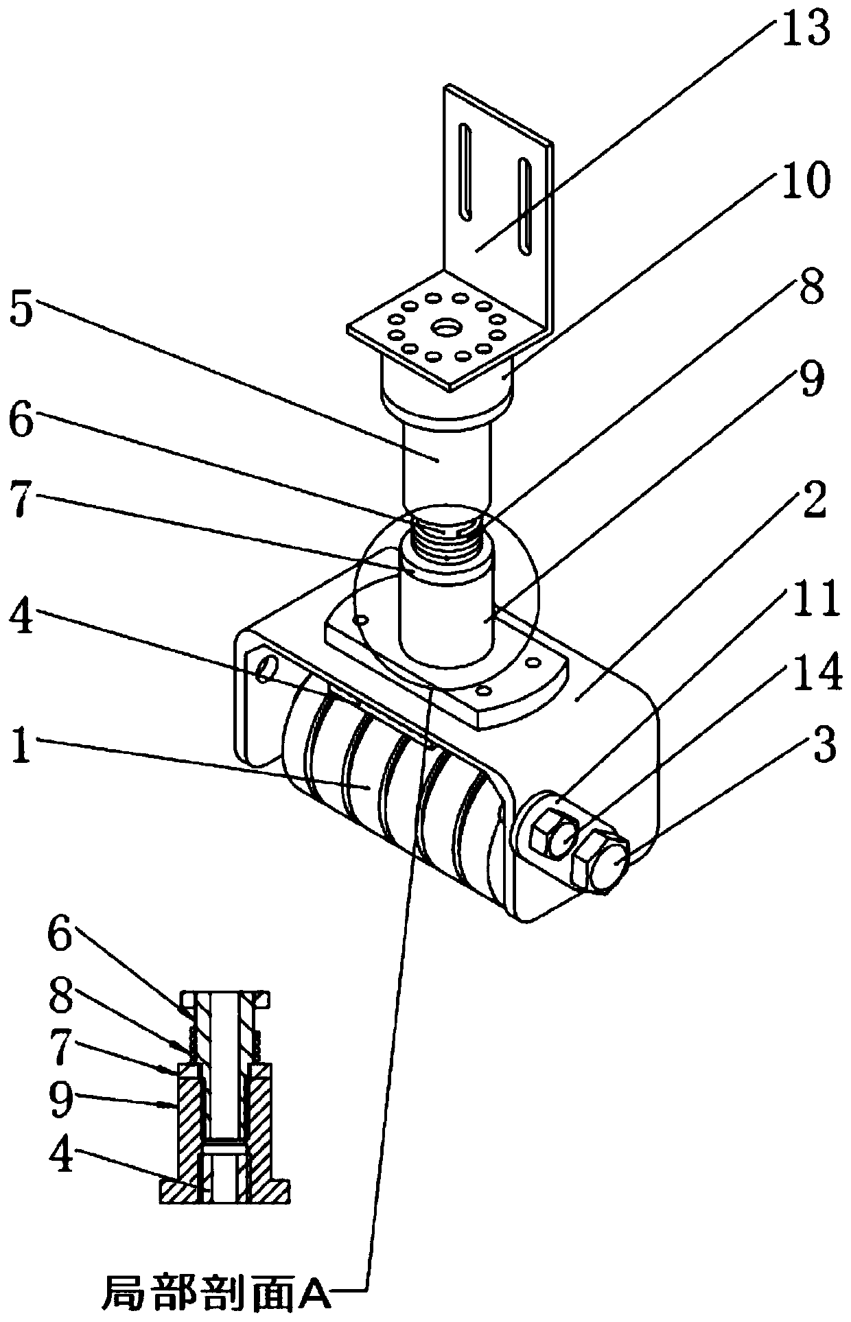 Brush plating pen anode device and using method thereof