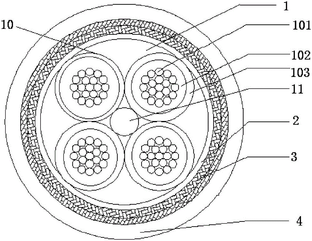 Aerospace-used star quad communication cable and manufacturing method thereof