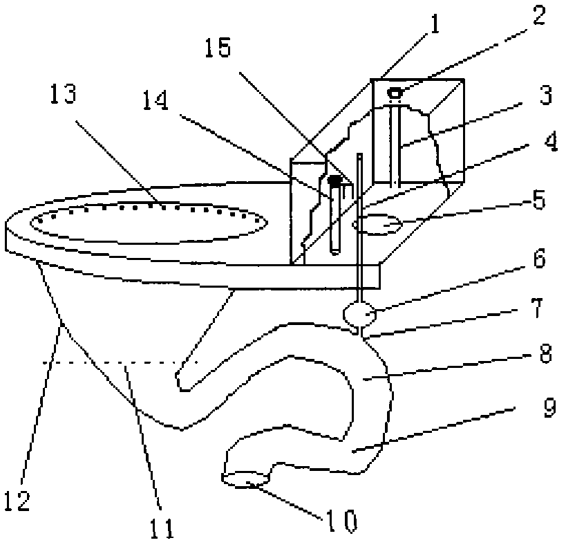 Negative pressure siphoning-assisting device of closed water tank