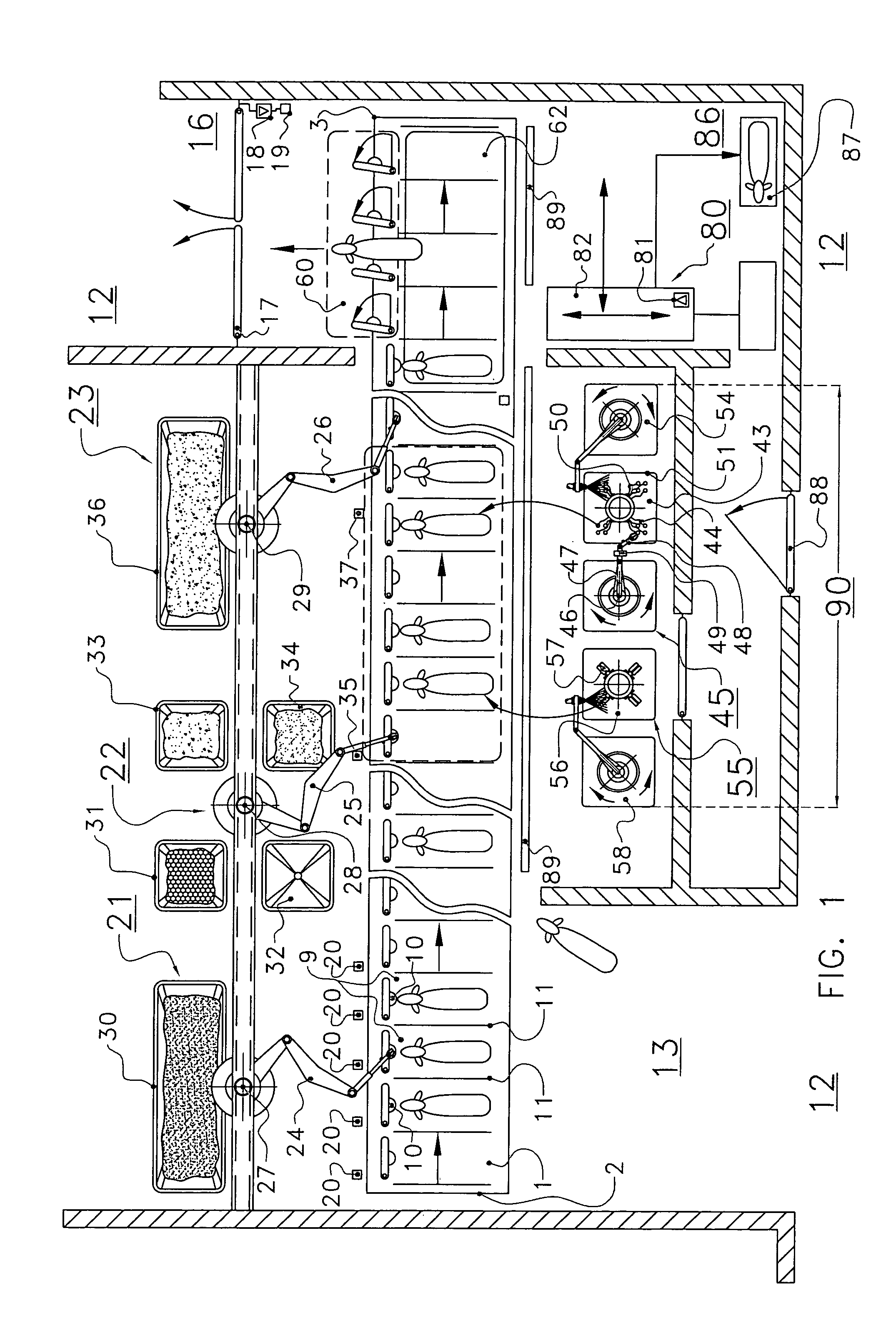 Assembly for and a method of feeding and milking animals