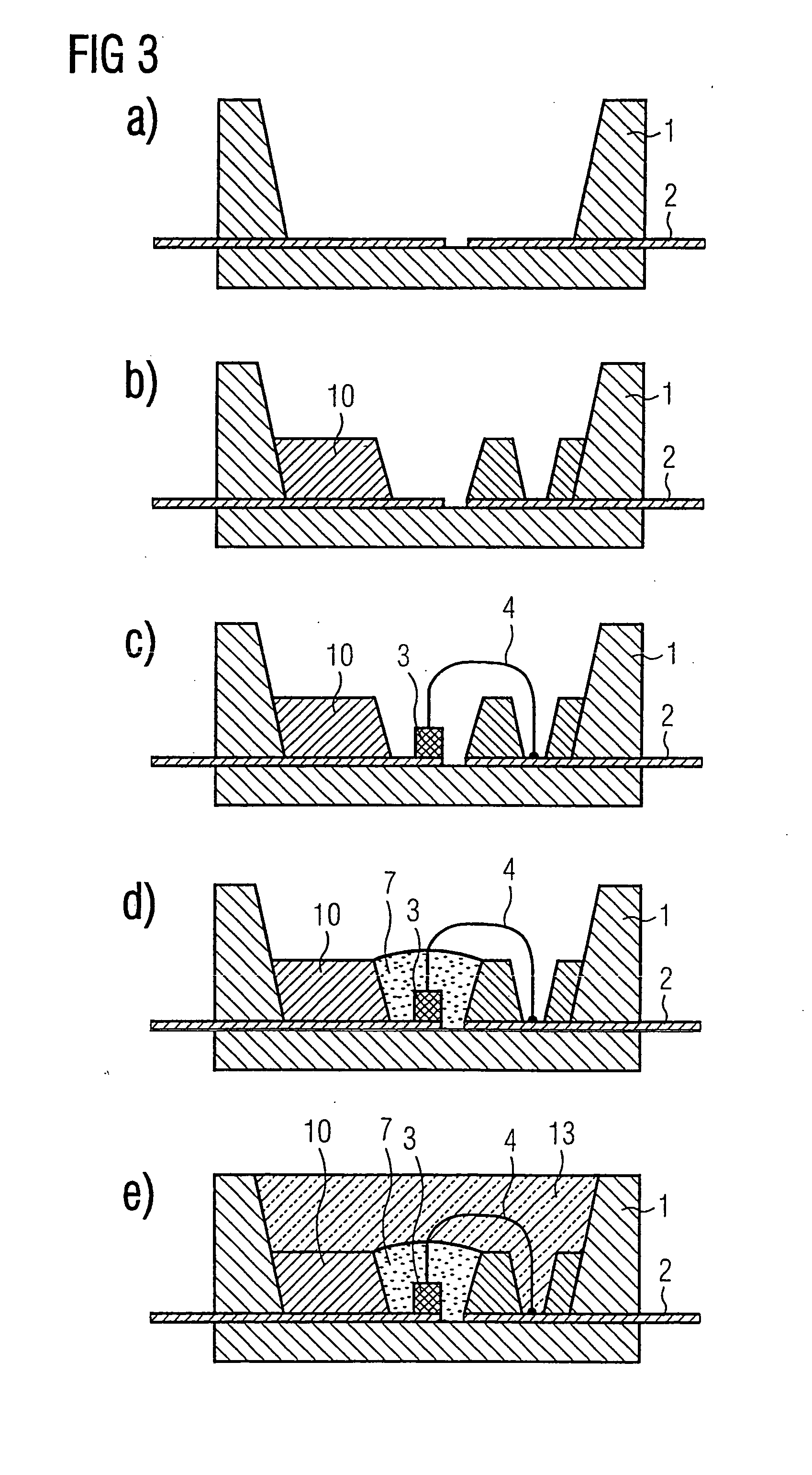 Radiation emitting semiconductor component with luminescent conversion element