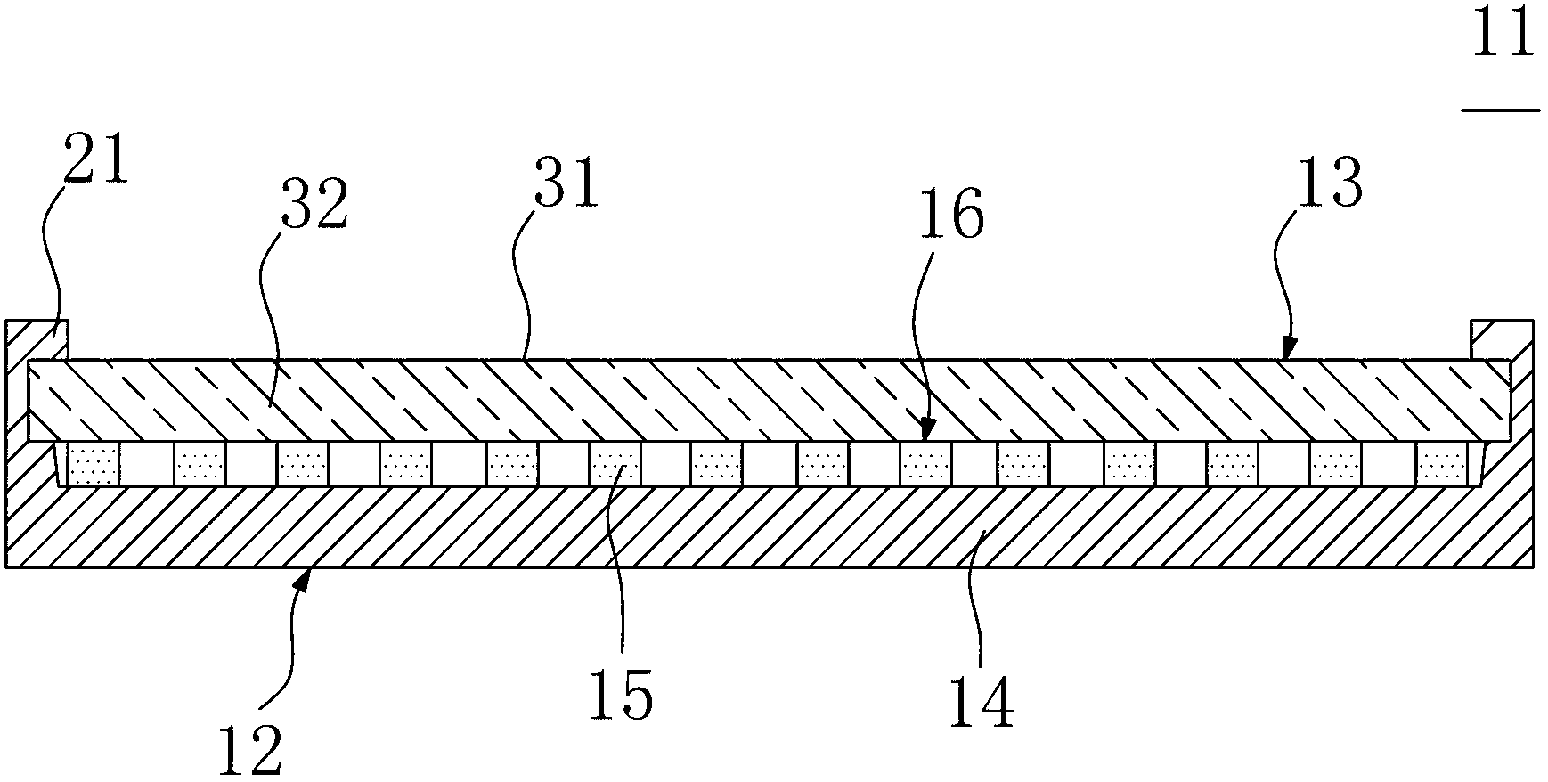 Light emitting diode encapsulation structure and light emitting diode encapsulation method