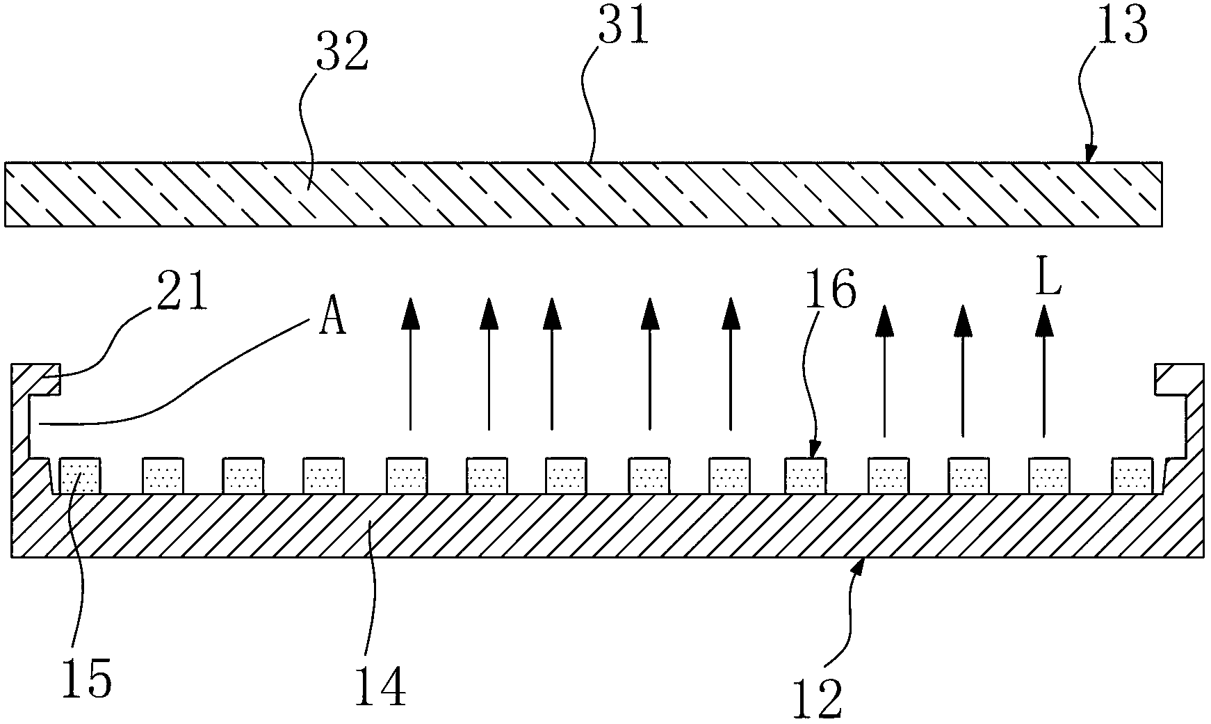 Light emitting diode encapsulation structure and light emitting diode encapsulation method