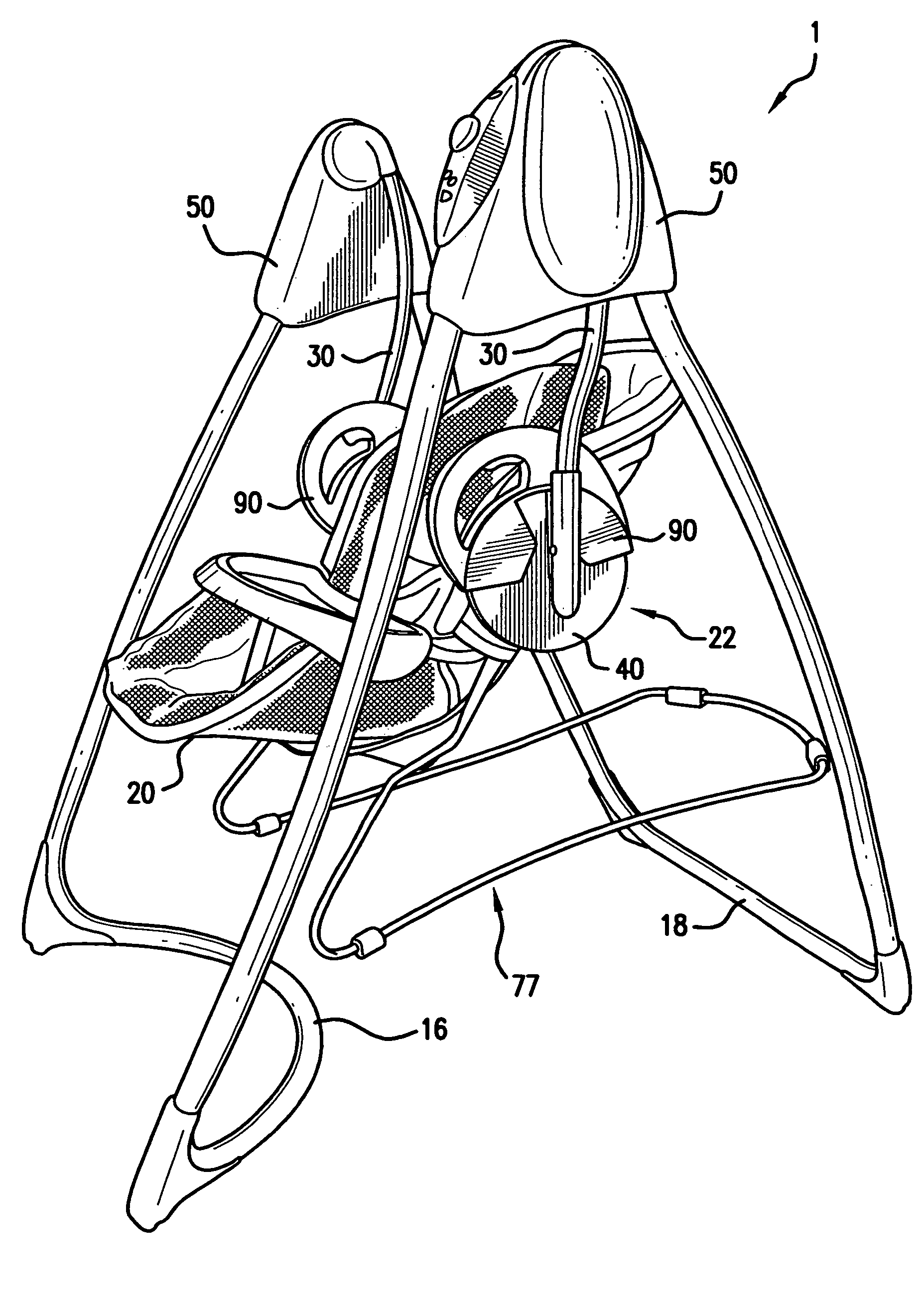 Bouncer seat assembly