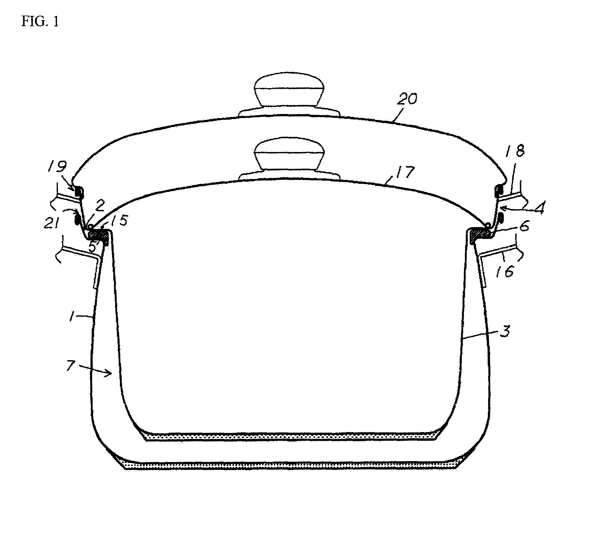 Thermally insulated pot