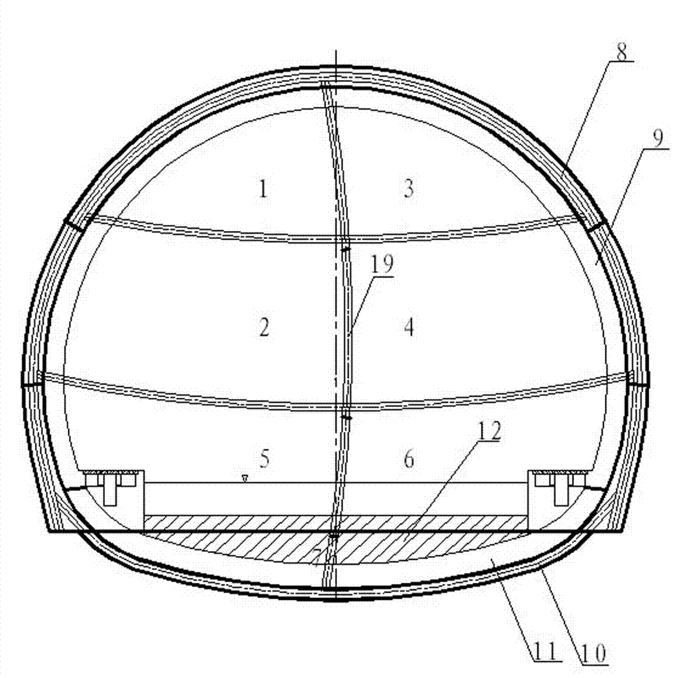 Construction method for inverted arch of VI-level water-enriched surrounding rock tunnel