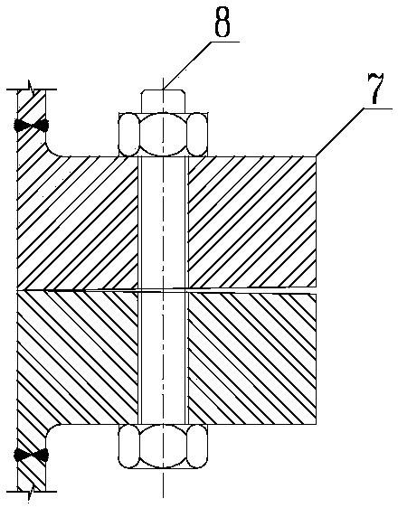 Cable-stayed prestressed steel and concrete combined fan tower