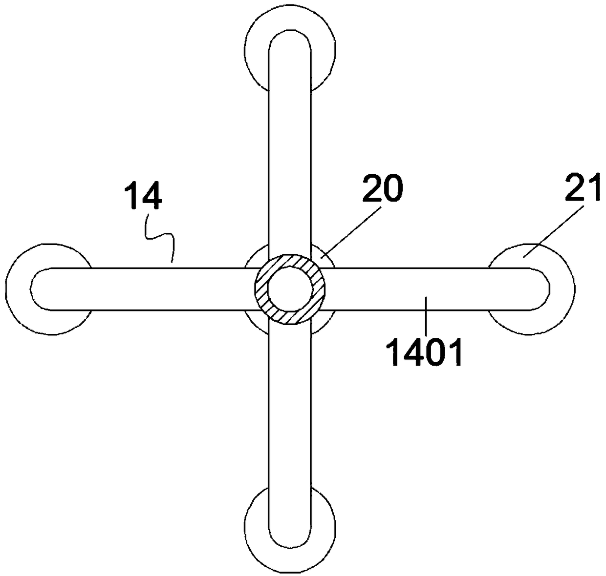 Cylindrical automobile part cleaning device