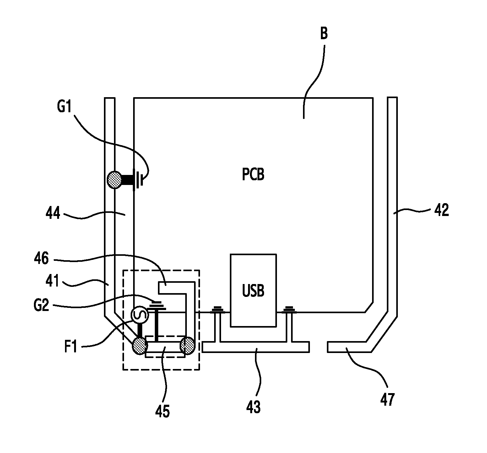 Antenna using exterior metal frame and electronic device utilizing the same