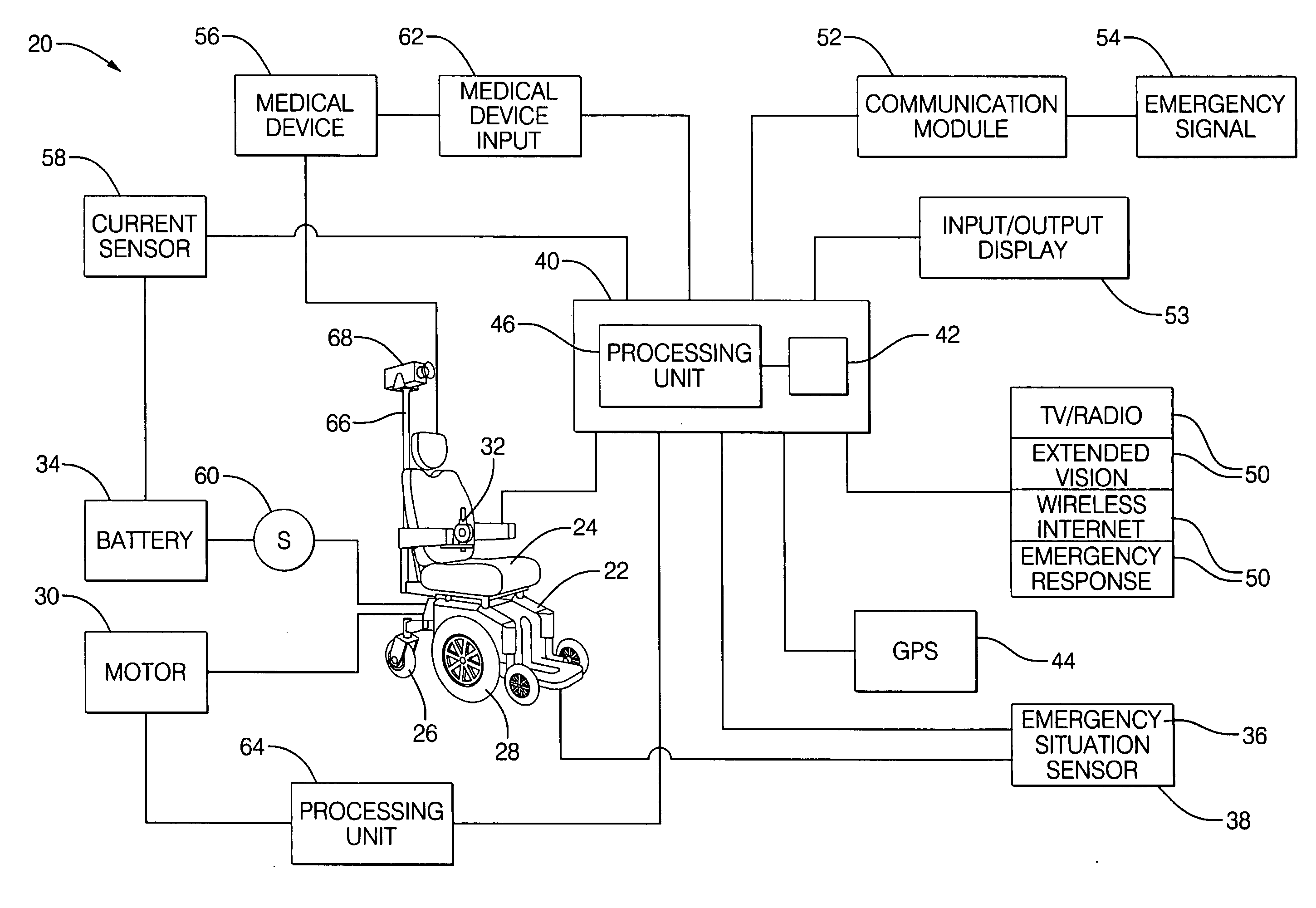 Personal mobility device with an incorporated safety and informational system