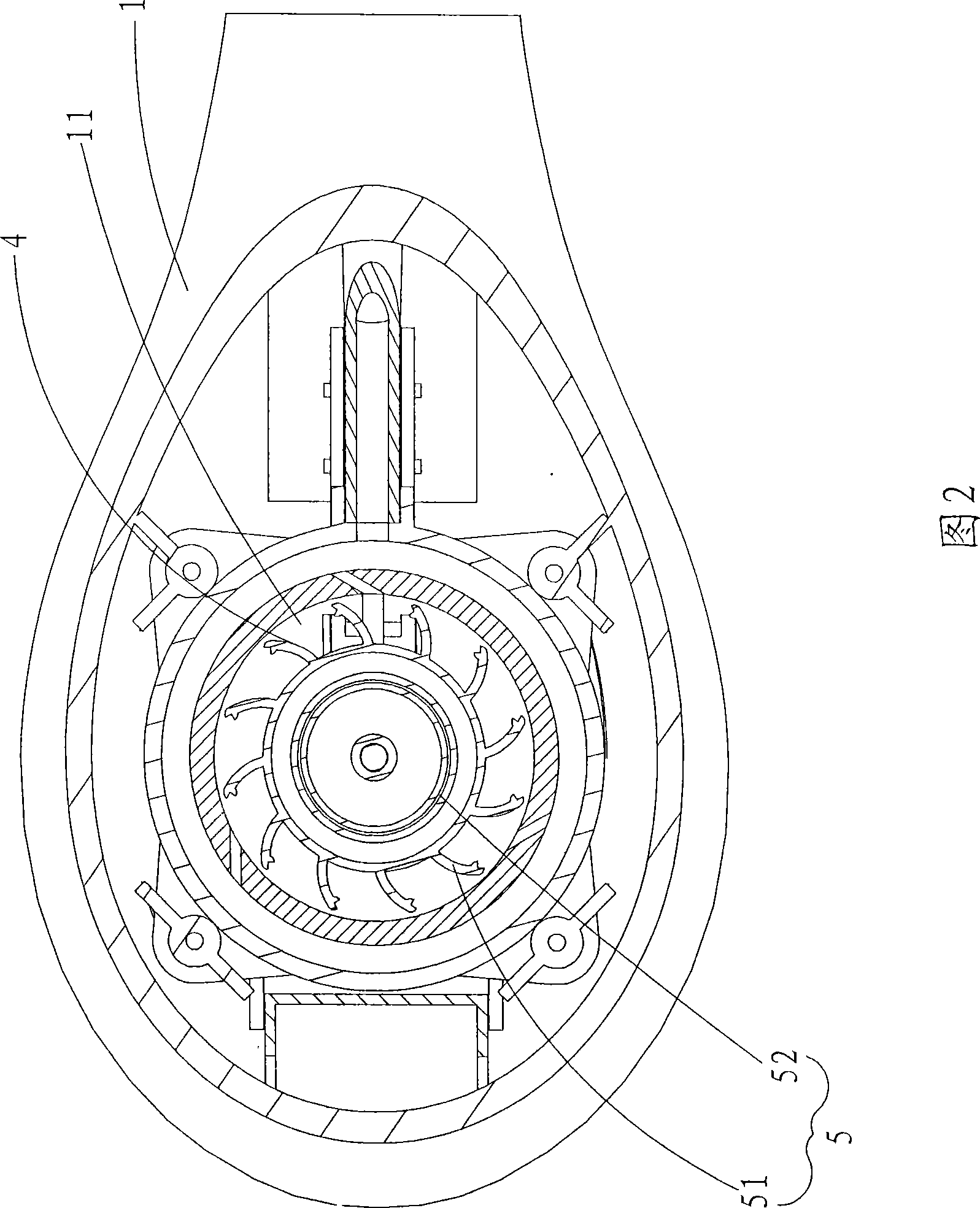 Pull-dial switching device for water exit of shower