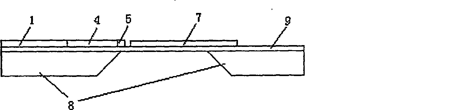 Wireless receiving microelectronic mechanical microwave power sensor and manufacturing method therefor