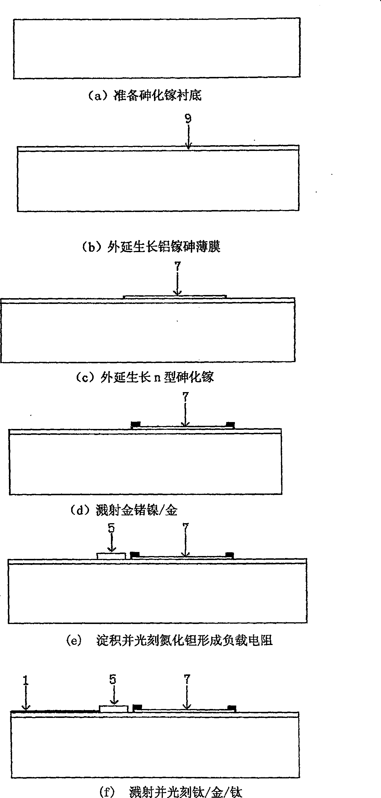 Wireless receiving microelectronic mechanical microwave power sensor and manufacturing method therefor