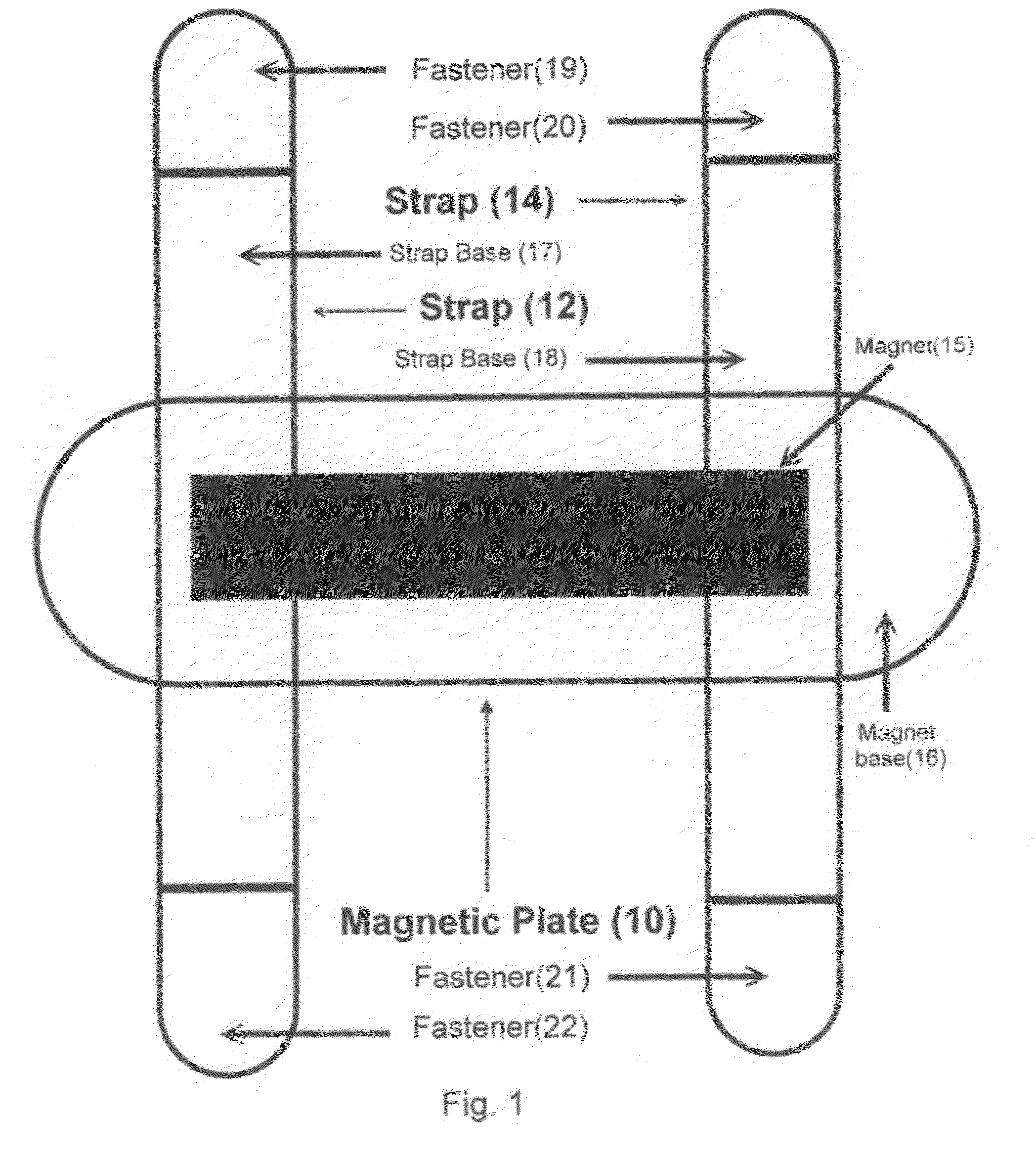 Magnetic shoe-drying apparatus