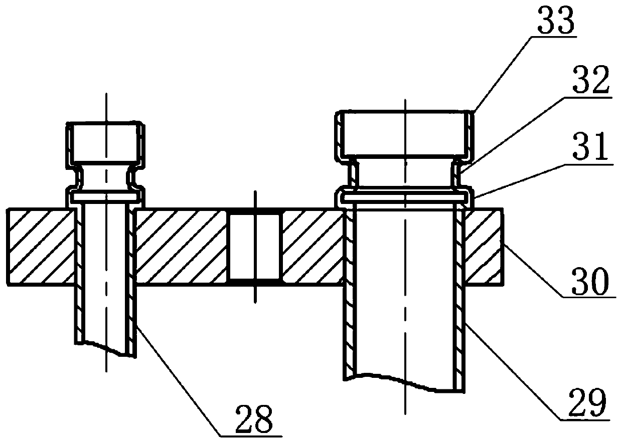 Forming process and mold of double-head pressure plate type "o" groove for automobile air-conditioning pipeline