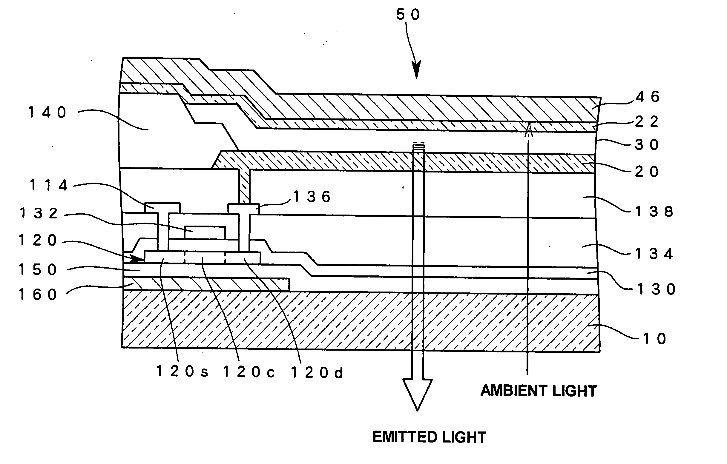 Light emitting element and light emitting display