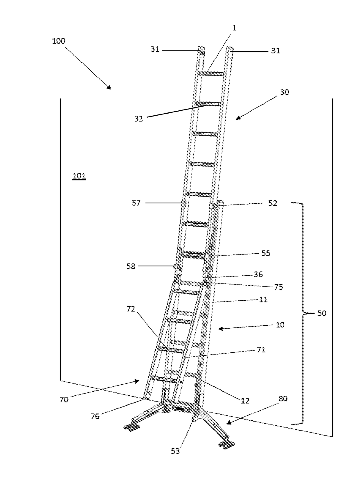 An extendable work platform