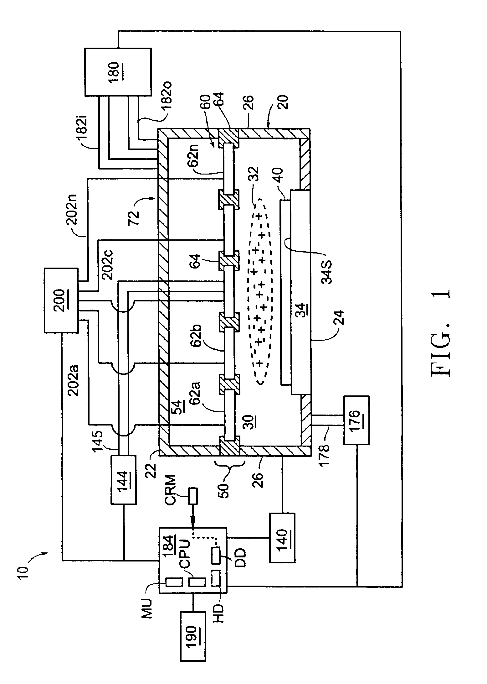 Control of power delivered to a multiple segment inject electrode