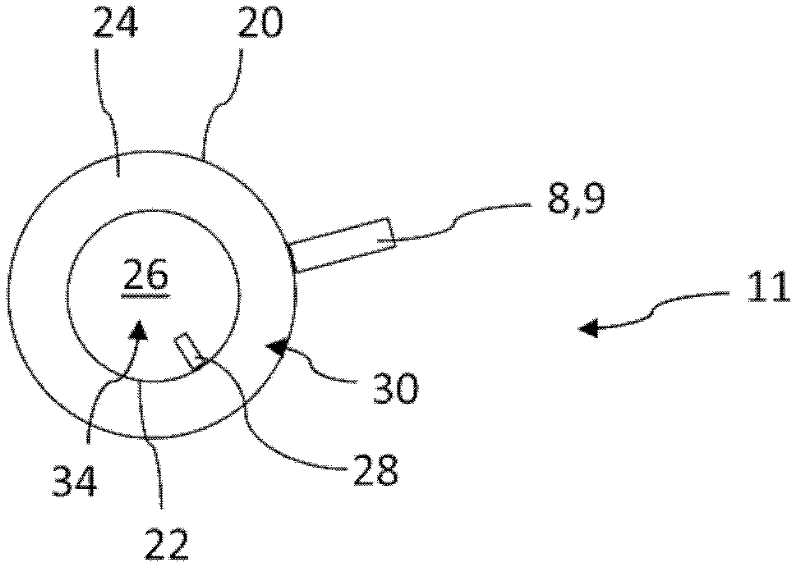 Charge air cooling device for a combustion engine