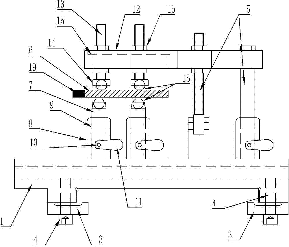 Hard-soldering deformation control method for turbine blade and special fixture for hard-soldering