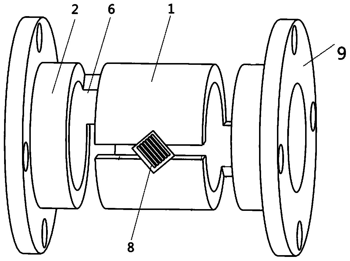 Split cylinder-type torque sensor