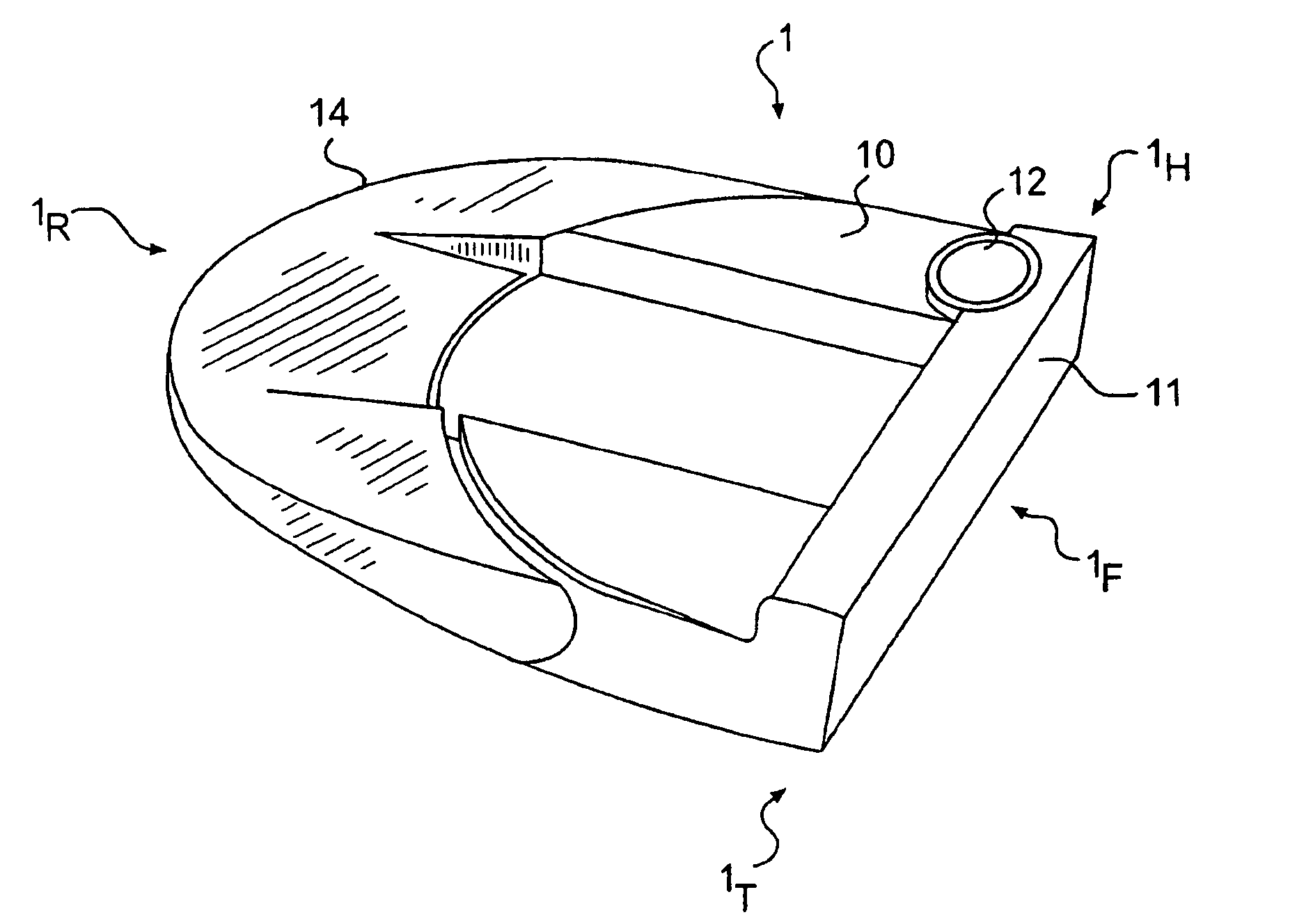 Golf club head with alignment system