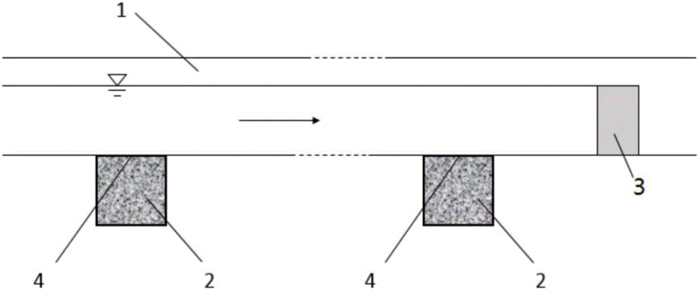 Ecological ditch with nitrogen and phosphorus removal function