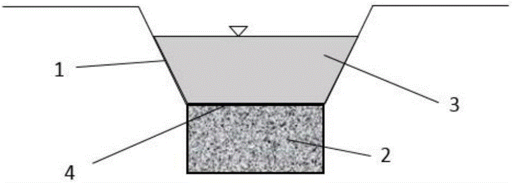 Ecological ditch with nitrogen and phosphorus removal function