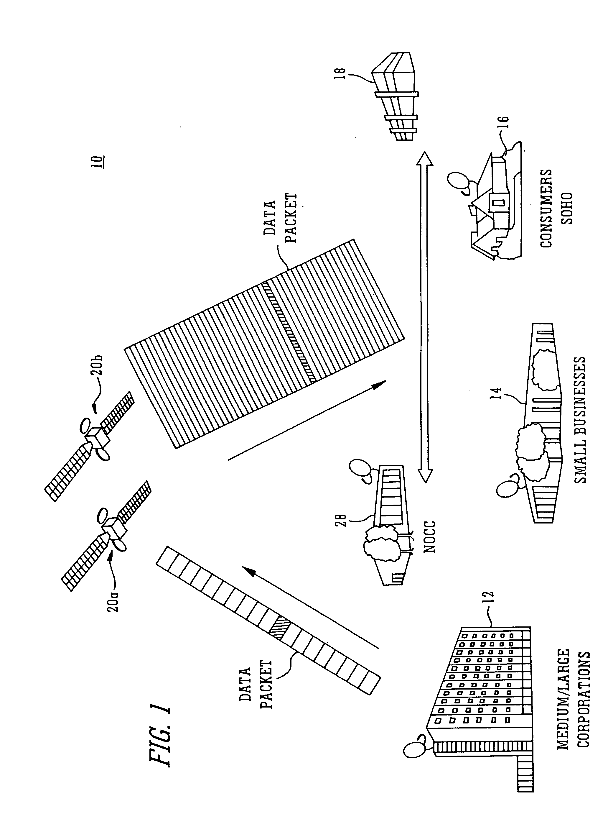 Method and apparatus for transmitting and receiving multiple services utilizing a single receiver in a broadband satellite system