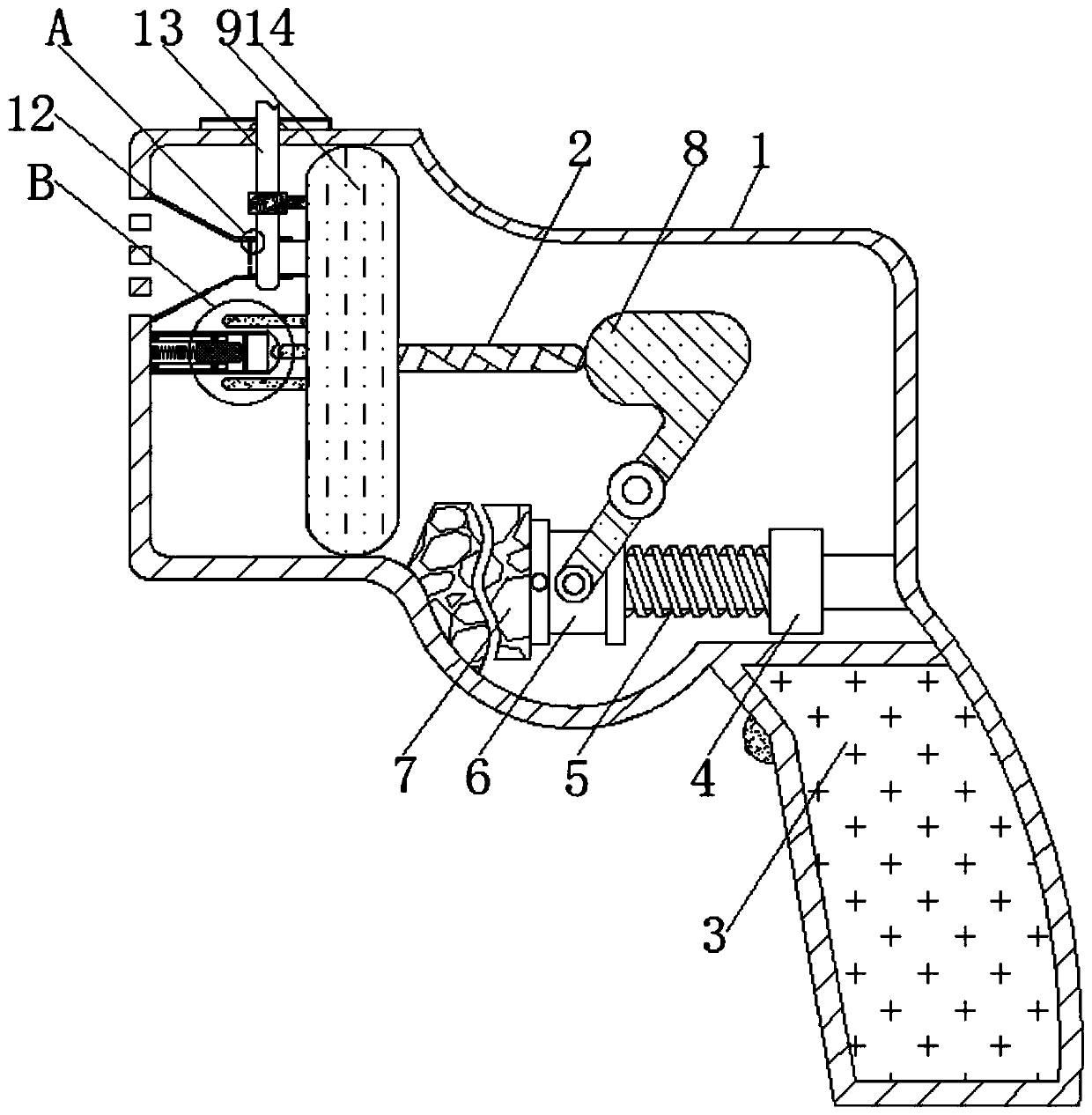 Capacitive sensing-based vehicle body paint spraying speed adjustable device