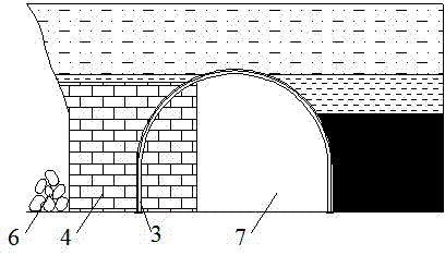 Gob-side entry retaining method reserving shed legs for filling