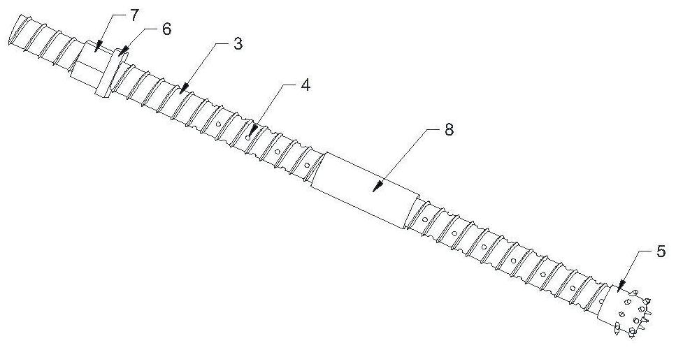 Existing building anti-floating system based on embedded self-propelled anchor rods and construction method thereof