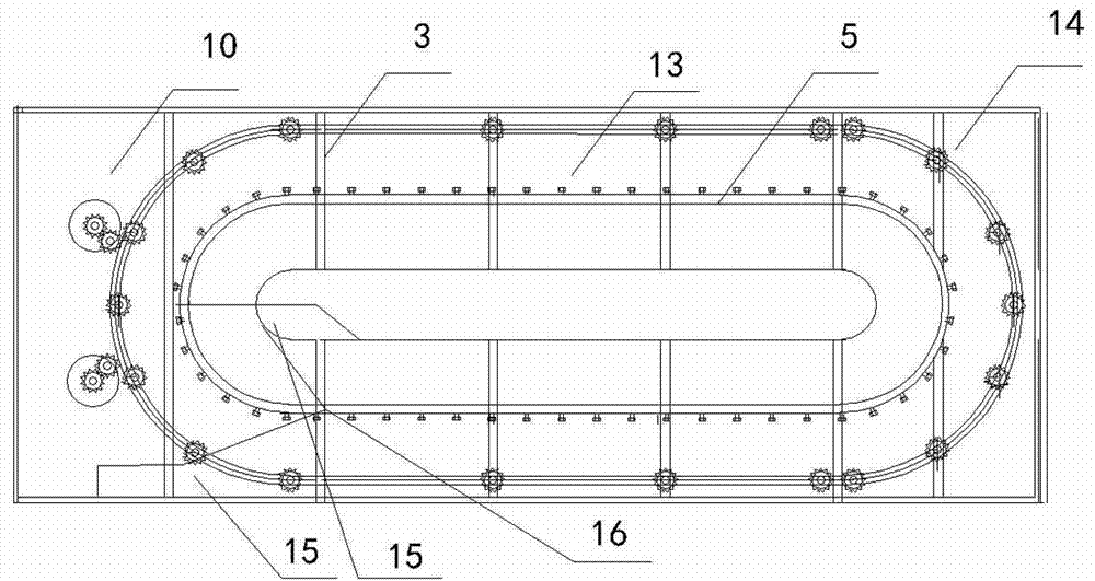 Multi-layer flat rotating circulating type grain drying machine