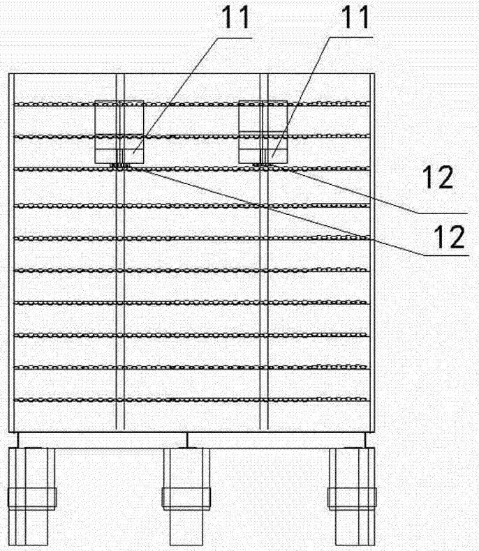 Multi-layer flat rotating circulating type grain drying machine