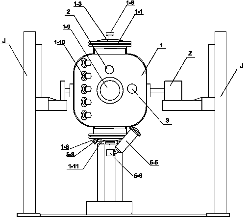 Experiment device and experiment method for gas cloud combustion, explosion simulation and inerting, inhibition