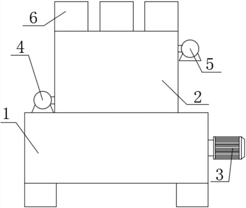 High-uniformity noodle raw material mixing mechanism