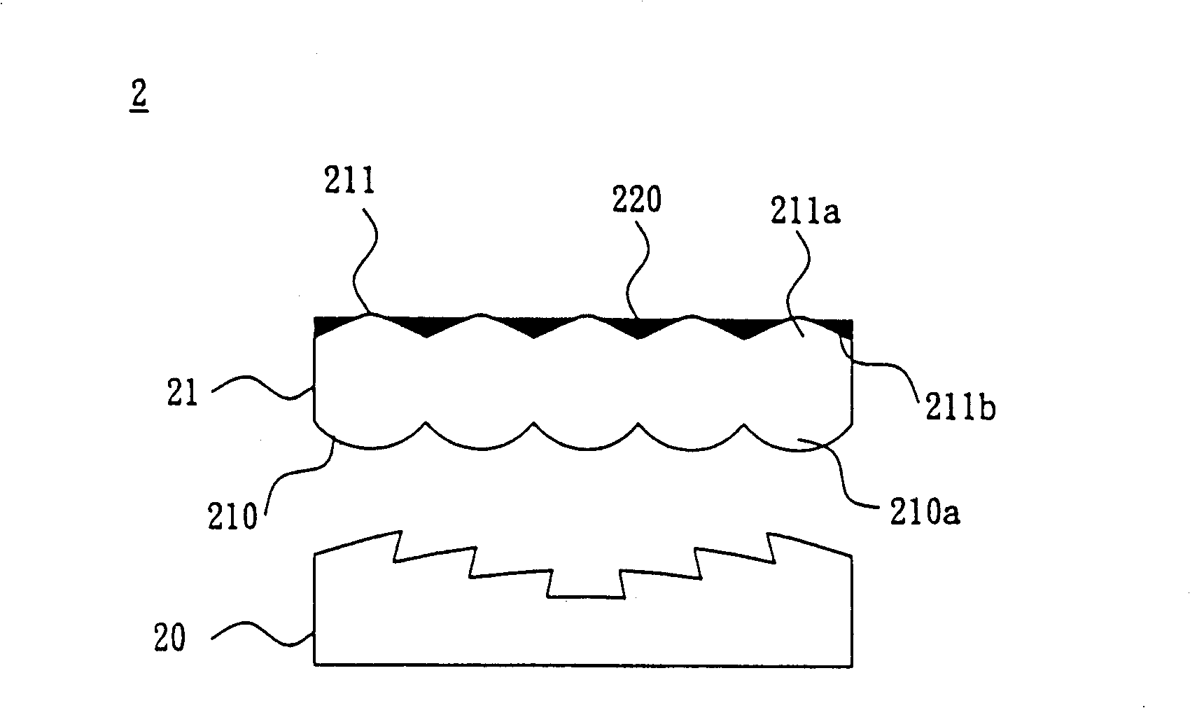 Rear-projection screen, optical element and manufacturing method thereof